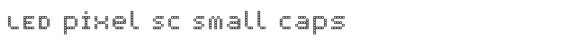 LED pixel SC Small Caps image